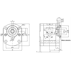 Hydraulic Gear Pump 16CC Without simmering