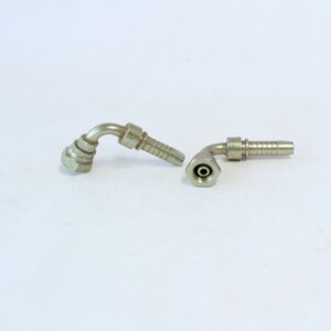 Hydraulic FEMALE 90 Deg  BSP 1/4 Inch - 3/8 Inch HOSE