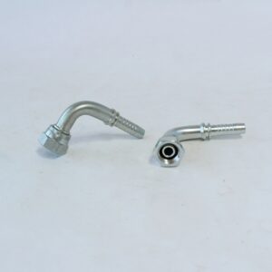 Hydraulic FEMALE 90 Deg  BSP 3/8 Inch - 3/8 Inch HOSE