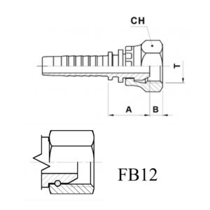 Hydraulic fitting FEMALE Elbow 90 deg BSP O'RING 1 Inch - 1 Inch HOSE