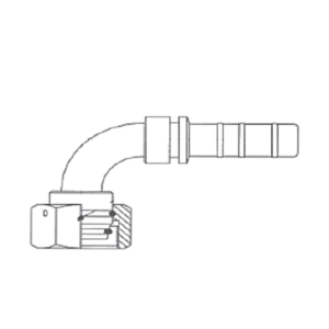Hydraulic Fitting Elbow 90 deg. METRIC DKOS 1.1/4 - 1.1/4 Inch Hose