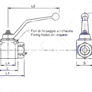 2 way Ball valve High Pressure BSP 1/2 Inch BSP