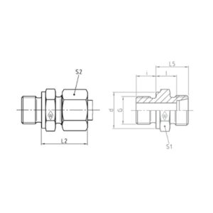 Hydraulic MALE STUD FITTING