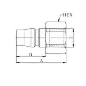 Pneumatic Quick coupling connector MALE - Female NPT 3/8 Inch