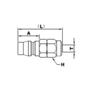 Pneumatic Quick coupling connector Male - PU pipe 10 mm With Spring