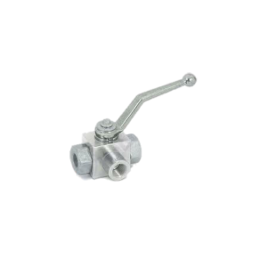 3 way Ball valve High Pressure BSP 1/2  Inch BSP