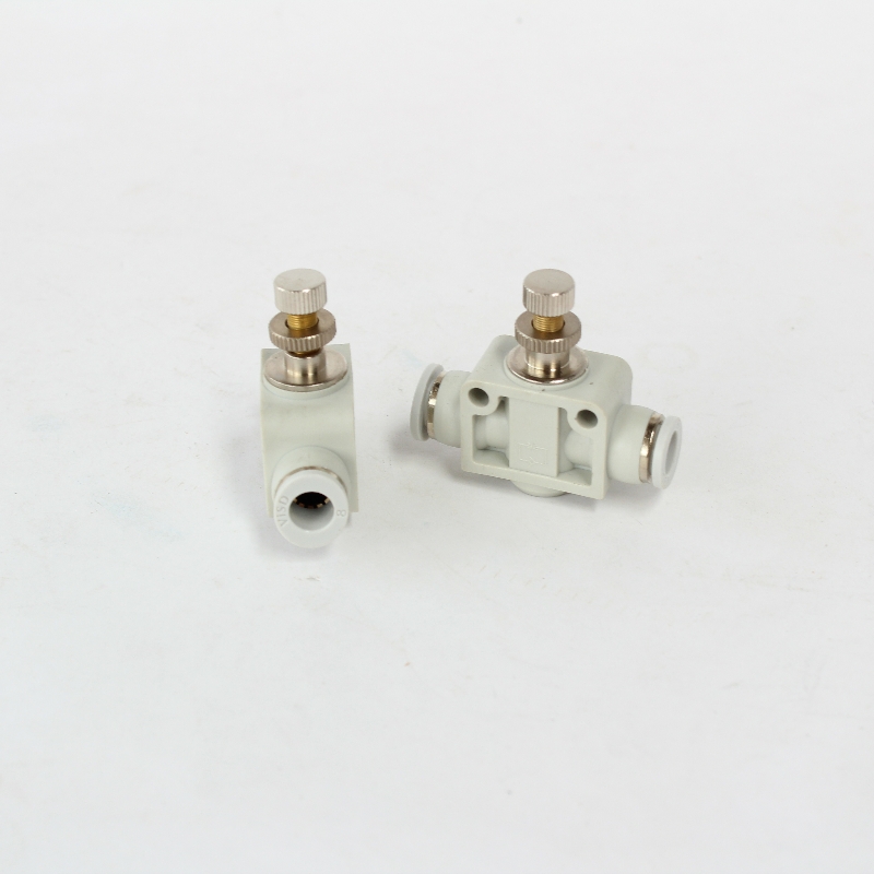Pneumatic Union with Flow control 8 mm