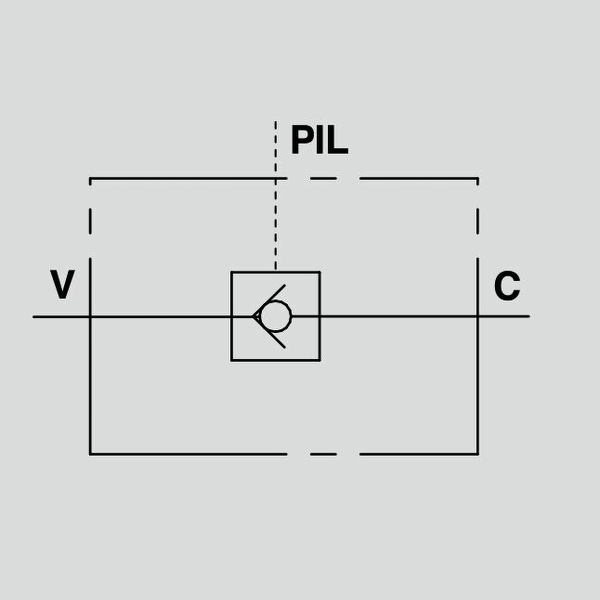 Pilot Operated Check valve VBPSL 3/8 inch