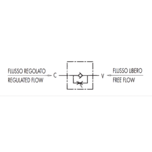 90 deg Inline Flow Control Valve3/8 Inch