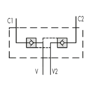 Inline Double Pilot Check valve VBPDE 1/2 inch