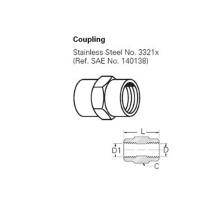Hydraulic SOCKET NPT Female 3/8 Inch - Female 3/8 Inch