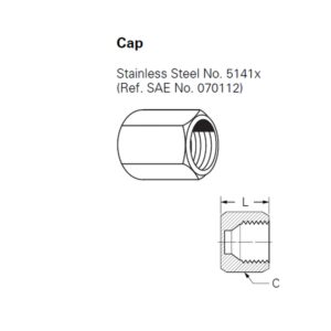 JIC FEMALE CAP 3/8 Inch
